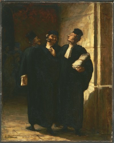 Tre avvocati da Honoré Daumier
